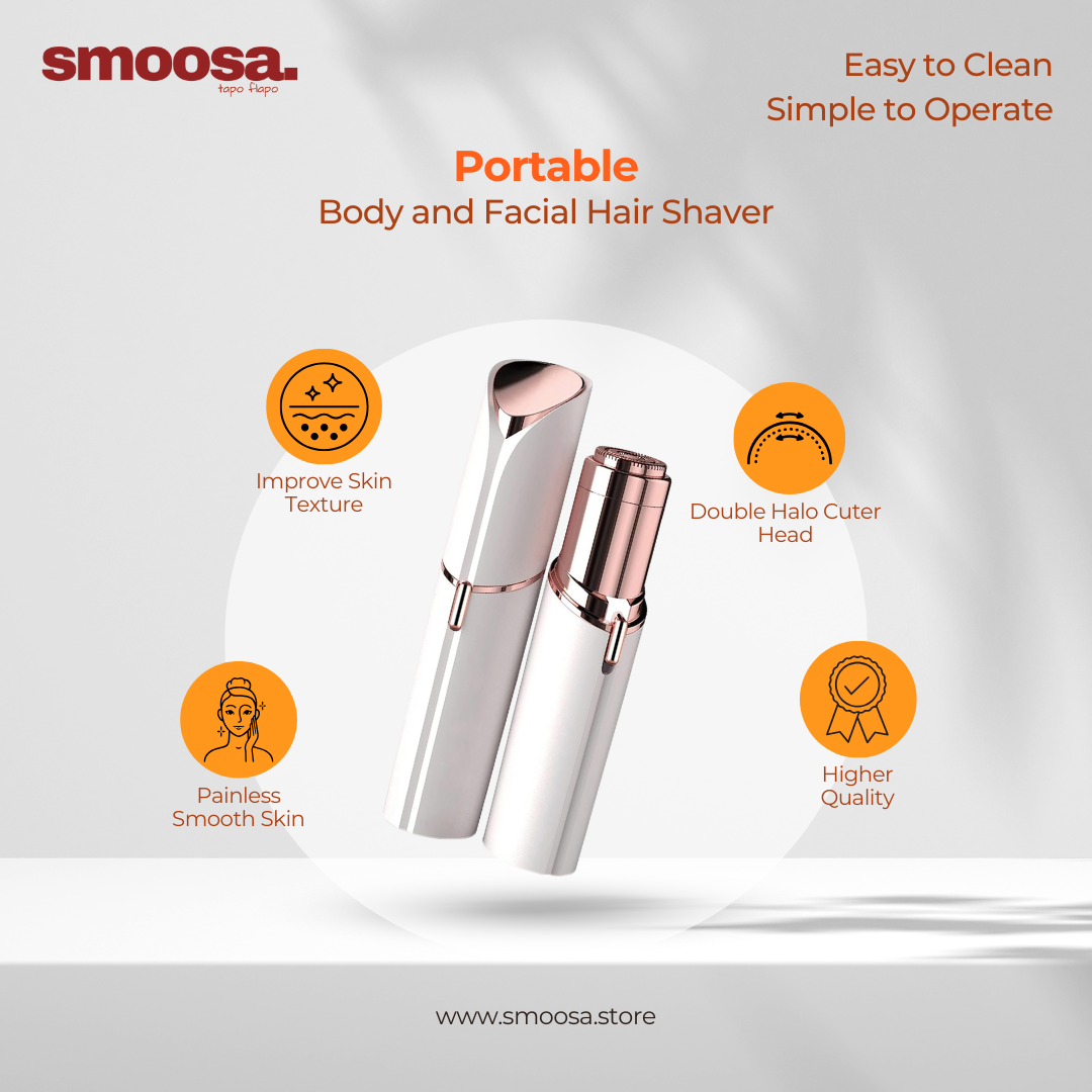 Smoosa Electric Shaver - Body and Facial Hair Removal